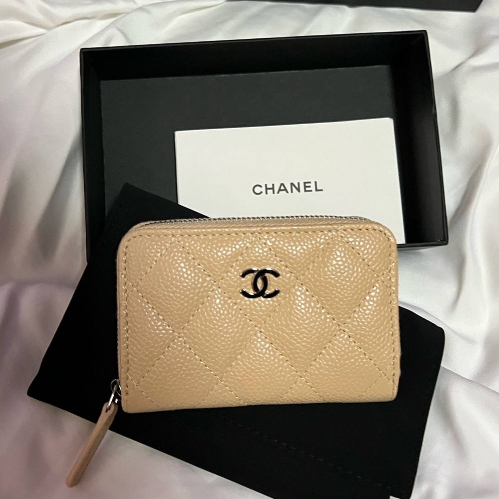 Chanel Zip Card Holder